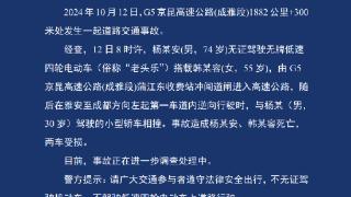 成都一“老头乐”冲卡进高速逆行致2人死亡，官方通报：系无证无牌驾驶